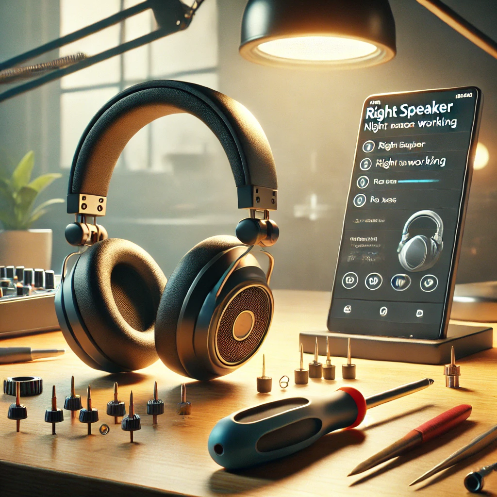 soundcore life q20 headphones right speaker not working