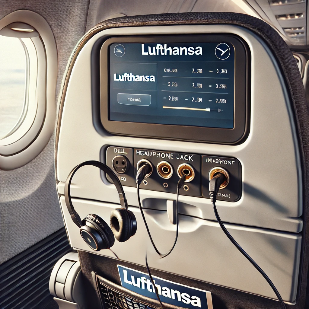 lufthansa 747 headphone jack