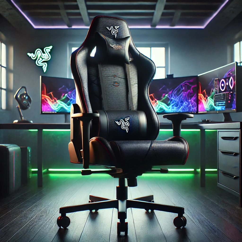razer tarok pro gaming chair - black