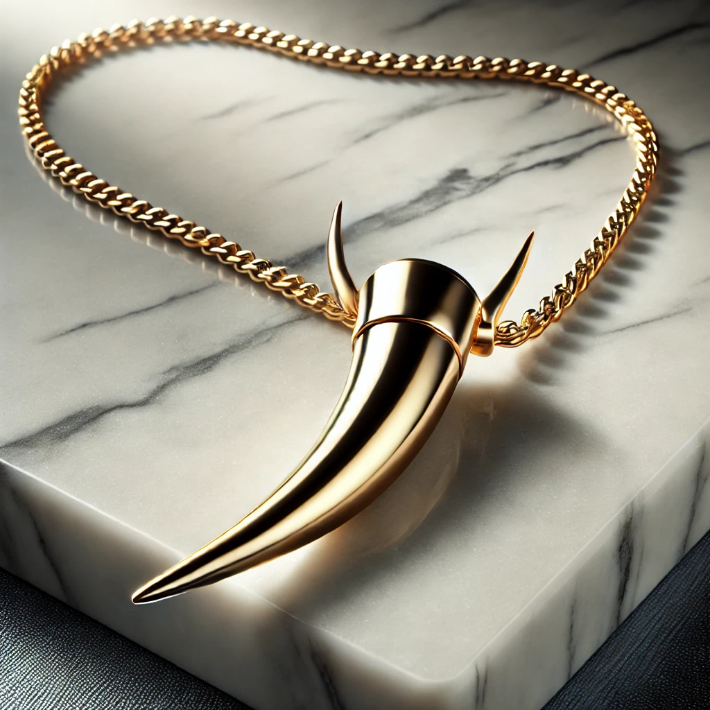 italian horn necklace